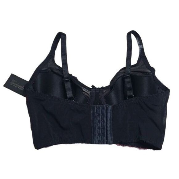 Fredericks Of Hollywood 36D Black & Red Lace Underwire Bra - Picture 2 of 5